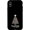 Vet Tech Veterinarian Christmas Apparel Custodia per iPhone X/XS Medicina veterinaria Veterinaria Veterinario Tech Natale