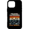 Adventure Travel Photographer Camera Custodia per iPhone 16 Pro Max Fotografo di viaggio in ogni momento