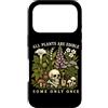 Botany Mushroom Plant Lover Dark Humor G Custodia per iPhone 17 Pro Tutte le piante sono commestibili alcune solo una volta teschio di funghi vintage