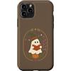 Cute Ghost Halloween Custodia per iPhone 11 Pro Carino Ghost Witch Lettura Libro Halloween Zucca