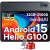 DOOGEE Tab E3+ AI Tablet 12 Pollici, 32GB RAM + 256GB ROM/2TB, 2.4K Tablet Android 8800mAh, Helio G100 Octa Core Gaming Tablet with SIM, Gemini AI Tablets Dual 4G LTE + 5G WiFi, Quad Speaker, Nero
