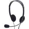 ednet E83022 Cuffia Stereo Multimediale con Microfono e Controllo Volume