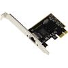 KALEA-INFORMATIQUE Scheda controller di rete PCIe 2,5 Gigabit ethernet 10 100 1000 1G 2,5G con connettore RJ45 e chipset Realtek RTL8125.