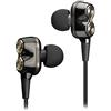 JAZ Auricolari Ragtime Wireless multipoint, con Dual Driver, Finitura in Metallo, Microfono Integrato, 3 Set di Gommini Inclusi