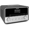 TechniSat DIGITRADIO 586 - Radio ibrido DAB+ (radio internet, FM, Bluetooth, Spotify, ricarica wireless, controllo tramite app, OLED, USB, CD, MP3, AUX, 20 W, sistema compatto, telecomando) antracite