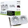 ASUS DUAL RTX5060Ti OC, Scheda Grafica da 8 GB GDDR7 NVIDIA GeForce, Bianca | 128 Bit, PCIe 5.0, Ventole Axial-Tech, 1 HDMI 2.1, 3 DisplayPort 2.1, Software GPU Tweak III, DUAL-RTX5060TI-O8G-WHITE