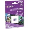 EMTEC - Scheda MicroSDXC 256 GB UHS-I U3 V30 A1 Express Gaming, compatibile con Nintendo Switch 2, ad alta velocità fino a 880 Mbps, archiviazione estesa, ideale per giochi e applicazioni, affidabile