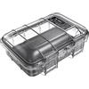 PELI M40 Micro Case - Protezione Compatta per Attrezzature di Valore e Utensili Compatti; Resistente all'Acqua, alla Polvere e agli Urti; Volume 1 Litro; Colore: Nero/Trasparente