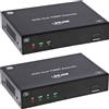 Inline Extender Fibra DisplayPort 4K 60Hz KVM modalità Singola 10km | Fibra DisplayPort fino a 10 km, 4K 60 Hz, KVM USB, modalità singola, loop out HDMI, moduli SFP+ inclusi