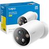 Tapo C425 2K 4MP Telecamera WiFi Esterno Senza Fili Batteria 300 Giorni | Per Giardino e Ingresso, Base Magnetica, Rilevamento Movimento, Audio Bidirezionale, Visione Notturna a Colori, IP66