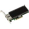 KALEA-INFORMATIQUE Scheda controller di rete PCIe 3.0 x8 Lan Ethernet 10G 2 porte RJ45. Con chipset Intel X540. Staffe a profilo alto e basso.