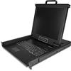 StarTech Console KVM LCD 1U 17 VGA con Cavi, USB (RKCONS1701) | Cassetto Estraibile Universale, Tastiera Inglese, Montaggio su Armadio Rack, 50.000 ore MTBF