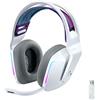 Logitech G733 LIGHTSPEED Cuffia Wireless con Microfono Gaming | Fascia per la Testa a Sospensione, LIGHTSYNC RGB, Tecnologia Microfono Blue VO!CE, Driver Audio Pro-G, Leggera - Bianco