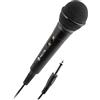 NGS SINGER FIRE - Microfono Dinamico, Microfono con Cavo da 3 Metri, Conessione Jack 6,3mm e Pulsante On/Off