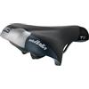 Selle Italia T3 - Sella Bici Città Comfort con Gel, Ergonomica per City Bike, E-Bike e Trekking, Imbottitura Soft-Tek, Inserti Riflettenti Hi-Viz, Telaio FEC Alloy - Taglia L1, Nero