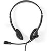 Nedis Chstu110Bk Pc-Headset On-Ear Stereo Usb Type-A / Usb Type-C&Trade; Microfono pieghevole Nero