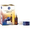 NIVEA Q10 - Set regalo per la cura del viso anti-rughe, con crema da giorno (50 ml), crema da notte (50 ml) e siero Dual Action (30 ml), set di cura anti-età