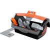 Smoby - Black+Decker - Cassetta degli attrezzi + 6 utensili - Cacciavite, sega, martello, chiave inglese, squadra, pinze inclusi - Dai 3 anni - Prodotto in Francia