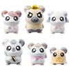 Bandai HAMTARO Hamster Flocky Doll Figure Bijou Oxnard Boss Penelope Pashmina set di 6