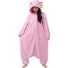 Sazac [SAZAC] Axolotl Kigurumi Colorful Axolotl Adult Fleece Animal wfa004 Giappone