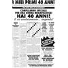 Bombo Biglietto Auguri Giornale Compleanno 40 Anni Amica Dimensioni 32x49 cm con