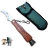 CUPERINOX coltello per funghi, in acciaio inox, con custodia, coltello incluso,