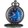 Tiong Orologio da tasca da uomo Orologio classico vintage con pendentea mio figlio Orologio da regalo per padre madre figlio Orologio con collana con catena