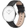 Nordgreen orologio di design scandinavo - analogico al quarzo, argento/oro, cinturini in pelle/rete intercambiabili, elegante, unisex, resistente all'acqua, moderno, modello Native