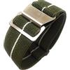 Max Cinturini per orologio da paracadute, in nylon elastico, 20 mm e 22 mm, stile marina francese