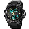GBB Orologio digitale da uomo, sportivo, impermeabile, per attività all'aperto, con sveglia/timer, multifunzione, a LED, doppio display, orologio da polso da uomo