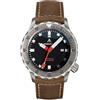 Burnside Steeldive Steelflier SF752, Nero, NH35, Zaffiro, Lume, Diving, Pelle, BNIB