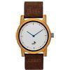 Opis Technology UR-U2 Orologio da Polso Unisex in Legno, Bambù | Design minimalista, cassa leggera al quarzo. Da donna e da uomo, idea regalo, cinturino regolabile.