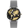 Woodstock Zambon Regal Journey - Orologio Impermeabile 40mm, Acciaio inossidabile 316, Quadrante Mappa, Movimento al Quarzo, Elegante e Versatile, Per Amanti del Viaggio