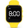 e-vibra Orologio con sveglia vibrante resistente all'acqua, cinturino con sveglia silenziosa, promemoria medico, con timer e 15 sveglie giornaliere