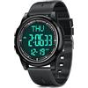 WIFORT Orologio Digitale da Polso, Orologio Sportivo Uomo Donna Impermeabile 5ATM Con Retroilluminazione a LED, Cronometro, Sveglia e Timer, Ultra-sottile Watches Unisex