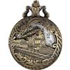 Tiong Van Gogh Starry Night Moon Hollow Cassa Argento Quarzo Numeri Romani Orologio da Tasca Regalo di Natale per Uomini Donne (con Borsa Regalo)