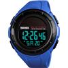 MASTOP Energia solare Orologio per gli Uomini Militare Digitale Multifunzionale Led Luminoso Indicazione 2 Fuso Orario 50m Impermeabile Orologio Reloj Solar para Hombre