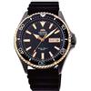 Orient RA-AA0005B - Orologio da uomo Kamasu nero con cinturino in silicone IP nero
