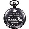 Tiong Orologio da tasca da uomo Orologio classico vintage con pendentea mio figlio Orologio da regalo per padre madre figlio Orologio con collana con catena