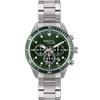 Breil, Collezione Sail, Orologio Uomo, Cronografo in Acciaio Verde, Movimento PE 902, Indici e Sfere con White Luminous, Chiusura con Pulsanti e Fermaglio di Sicurezza, Cassa 42 mm, Silver e Verde