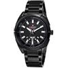 NAVIFORCE - Orologi da polso da uomo, stile militare sportivo, con datario, in acciaio inossidabile, analogici (Nero)