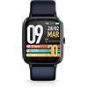 Techmade Smartwatches Fashion - Orologio da uomo, unisex, per adulti, al quarzo, con cinturino in acciaio inossidabile TM-Move-DBL, Carbone, Calendario