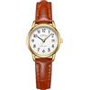 CIVO Orologio Donna Piccolo Analogico: Numeri Grandi Cinturino in Pelle Morbida Quadrante Ad Alto Contrasto - Perfetto per Donne con Polso Fino Anziane che Vogliono Leggere l'Ora Senza Sforzo