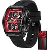 MEGALITH Orologio Uomo Militare Digitale: Cronometro LED Calendario Grande - Sportivo Analogico Nero Orologio Regali