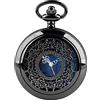 Tiong Orologio da tasca al quarzo, orologio da tasca creativo a stella, orologio da tasca alla moda per uomini e donne, regali di anniversario per vacanze