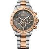 Hugo Boss Ikon 1513339 - Orologio da uomo con cronografo, in acciaio inox, 100 m, analogico, colore: grigio/rosa, bracciale