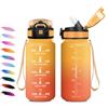 KollyKolla Borraccia Bambini 500ml, Borraccia con Cannuccia, a Prova di Perdite, Facile Pulizia, Bottiglia Acqua Motivazionale con Indicatore del Tempo, Bottiglia per Ufficio, Escursionismo, Bambini, Yoga