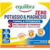 Equilibra Magnesio e Potassio Zero Zuccheri 3 Formula Potenziata,18 Bustine | 3 sali organici di magnesio per Reintegro Sali Minerali, Gusto Arancia Limone, Reidratazione