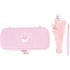 Yanmis Custodia per il Trasporto per Switch 2, Busta con Guscio Duro Portatile Che Trasporta la Borsa da Viaggio con Spalla per Spalla (PINK)