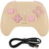 ciciglow Controller Wireless per PC, per Android, per IOS, per OS X, Gamepad Giroscopico a 6 Assi Supporta Turbo Burst e Funzione di Riattivazione con un Tasto (YELLOW)